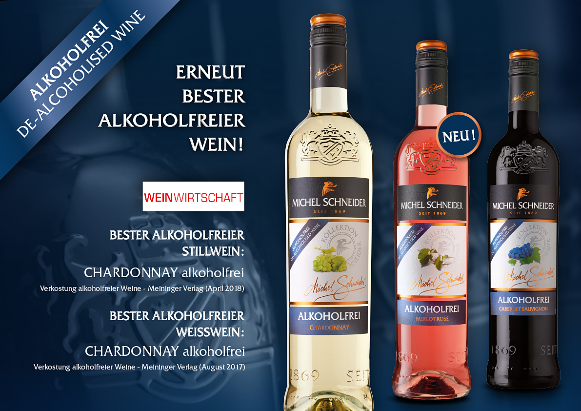 Michel Schneider alkoholfrei: Erneut bester alkoholfreier Wein